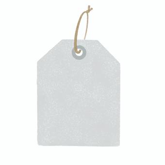 手描き風　タグ・ラベル（グレー） タグ,ラベル,ひも付き,水彩,手描き風,くすみ,カラー,紙素材,クラフト風,ナチュラルのイラスト素材