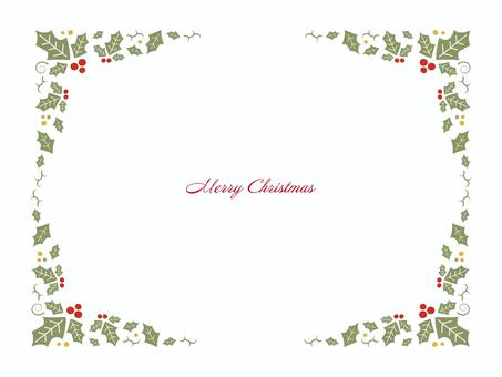 Christmas botanical pattern holly frame, natale, telaio, botanico, JPG, PNG and EPS