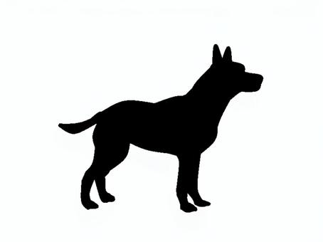 犬。。 犬,吠える,ペット,鳴く,シルエット,動物のイラスト素材