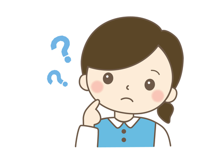 考える女性 はてな 考える女性 はてな 女性,女の子,考える,はてな,悩む,謎,疑問,クエスチョン,不安,トラブルのイラスト素材
