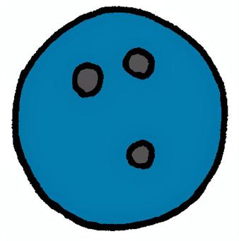 ボウリングボール（青） ボウリング,ボール,ボーリング,球,玉,スポーツ,球技,競技,鉄球,丸のイラスト素材
