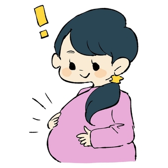 妊婦さん/笑顔 妊婦,妊婦さん,妊娠,出産,マタニティ,お母さん,母,母親,マザー,妊娠中のイラスト素材