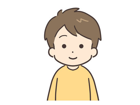 笑顔で正面を向いている若い男性 男性,笑顔,男,人物,人,若い,20代,30代,大人,アイコンのイラスト素材