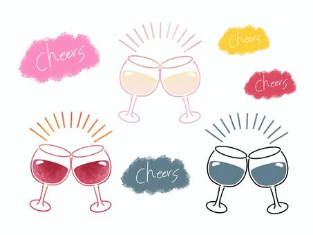 Illustration, wine, red wine, white wine, 
