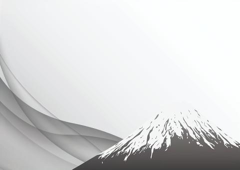 Stylish Japanese-style Mt. Fuji in monochrome, JPG Stylish Japanese-style Mt. Fuji in monochrome, japanese style, fuji mountain, japan, JPG