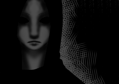 A woman staring at me in the dark, JPG A woman staring at me in the dark, horror, female, darkness, JPG
