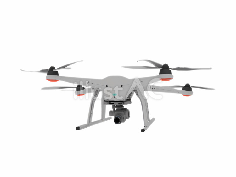 建設工事現場測量産業用小型汎用型ドローン カメラ,航空機,自律飛行のイラスト素材