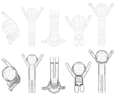 棒人間　ペパクラ風　姿勢の良いジャンプ 成功,喜ぶ,ラッキー,幸福,ヤッター,両手上げ,ハッピー,楽しい,嬉しい,万歳のイラスト素材
