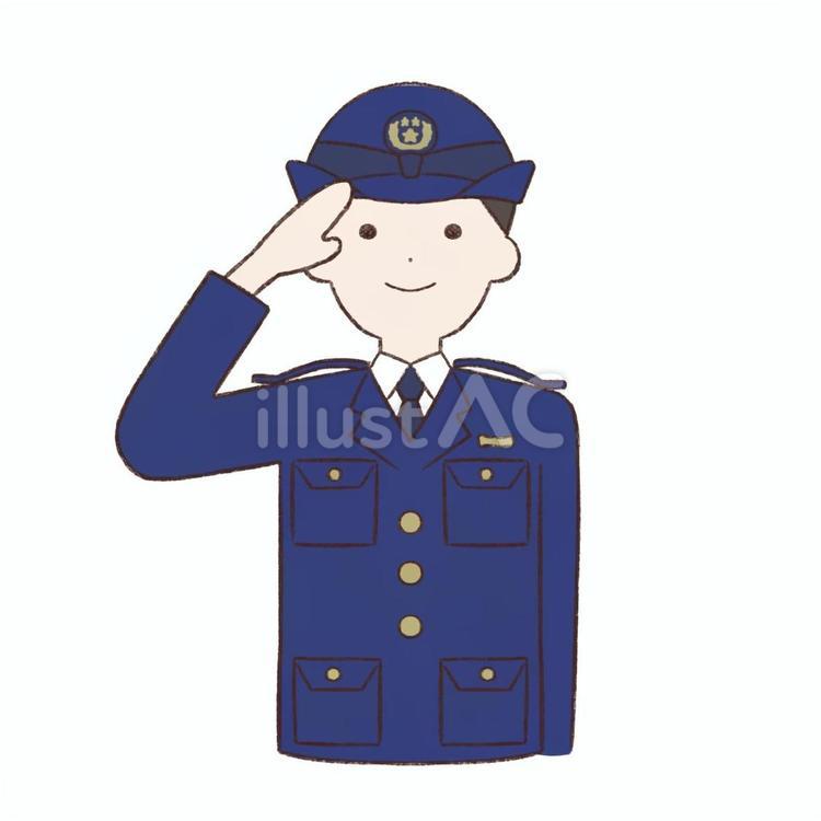 女性警察官 警察官,女性,職業のイラスト素材