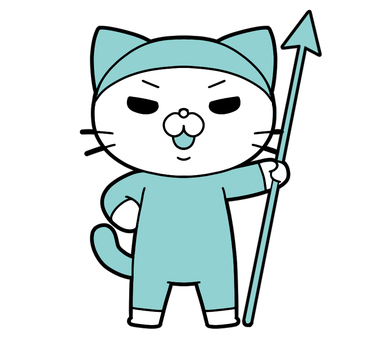 悪魔的猫 猫,アイコン,かわいい,悪魔,ばい菌,怖い,槍,素材のイラスト素材