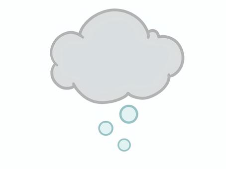 雪 雪,降る,天気,雲,どんより,記号,マークのイラスト素材