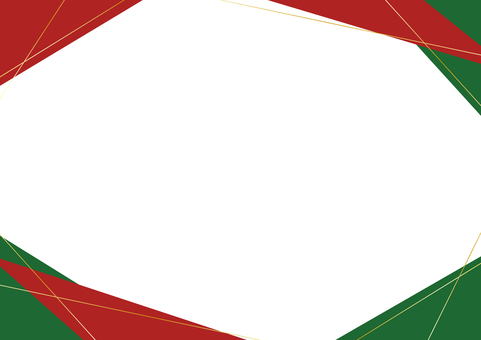 クリスマスカラーのフレーム クリスマス,赤色,シンプル,三角形,フレーム,背景,冬,12月,チラシ,広告のイラスト素材