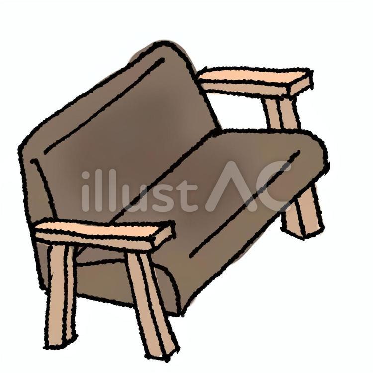 うちのソファー ソファー,椅子,家具のイラスト素材