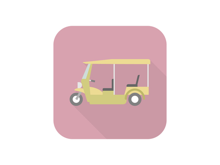 Illustration, tuk-tuk, sightseeing, automobile, 