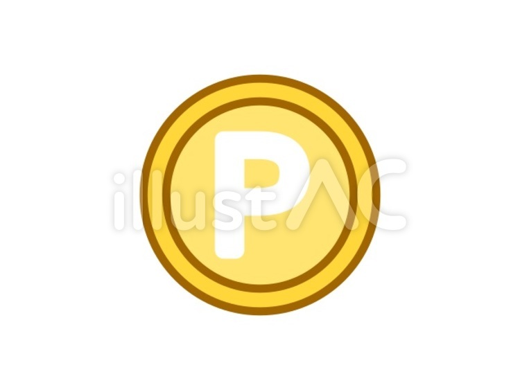 硬貨　ポイント ポイント,お金,サービスのイラスト素材
