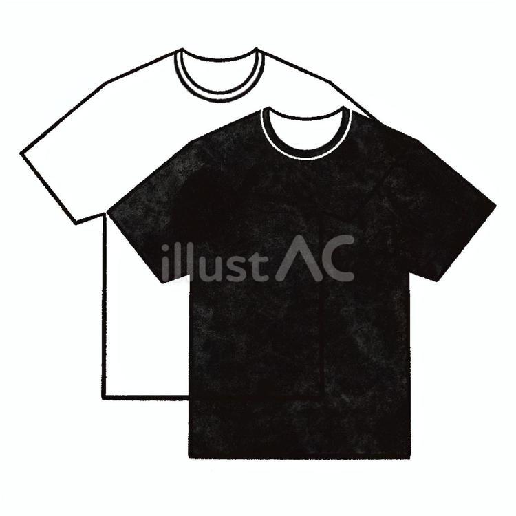Tシャツのアイコン tシャツ,服,モノクロのイラスト素材