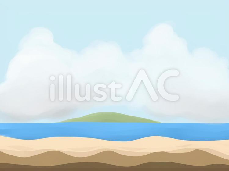 海辺の風景 背景,壁紙,海のイラスト素材