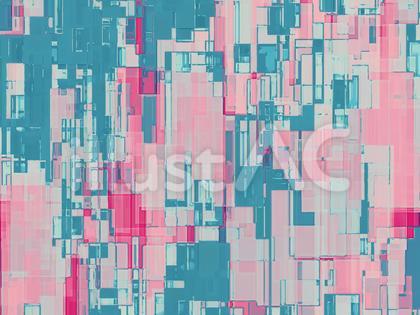 ピンクと水色の図形のテクスチャ背景