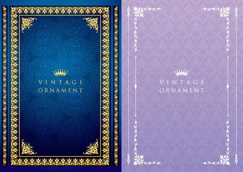 Vintage frame set, vintage, frame, ornament, JPG and AI