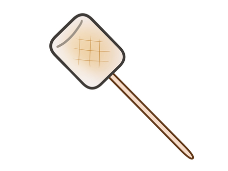 焼きマシュマロ 焼きマシュマロ,マシュマロ,お菓子,焼く,甘い,スイーツ,キャンプ,バーベキューのイラスト素材