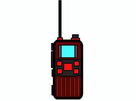無線機のアイコン『赤』 無線,機械,通信,応答,モチーフ,カラー,探索,冒険,道具,アイテムのイラスト素材