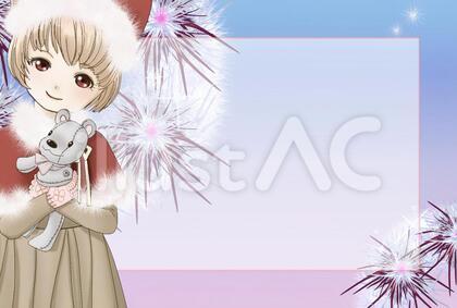 小さい女の子メッセージカード2