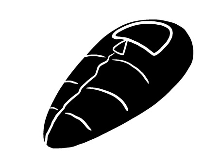 寝袋シルエット 寝袋,睡眠,シルエット,アウトドア,手描き,サバイバル,キャンプ,シンプル,背景透過,休日のイラスト素材