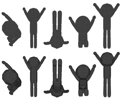 棒人間　ペパクラ風　姿勢の良いジャンプ 成功,喜ぶ,ラッキー,幸福,ヤッター,両手上げ,ハッピー,楽しい,嬉しい,万歳のイラスト素材