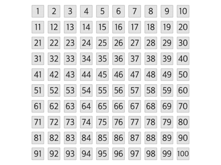 數值設計 1 ~ 100 Part 8, JPG, PNG 和 AI 數值設計 1 ~ 100 Part 8, 數字, 字形, 皂白, JPG, PNG 和 AI
