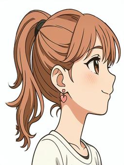 魅力あふれる女性の横顔
