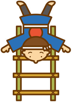 Illustration, देज़ोमेशिकी, फायर फाइटर, सीढ़ी, 