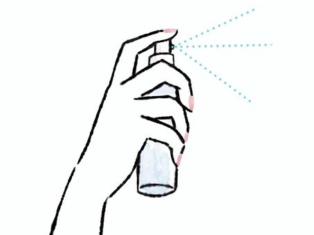 ミスト　スプレー　手　水彩　ケア 指,手,美容,除菌,アルコール除菌,殺菌,スプレーボトル,アロマスプレー,消臭,掃除のイラスト素材