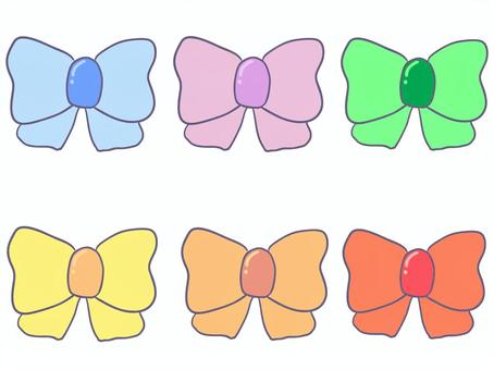 Illustration, ribbon, decoration, set, 