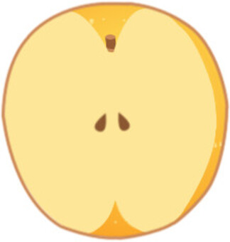 Pear half - with frame, none, pear, pear, JPG and PNG