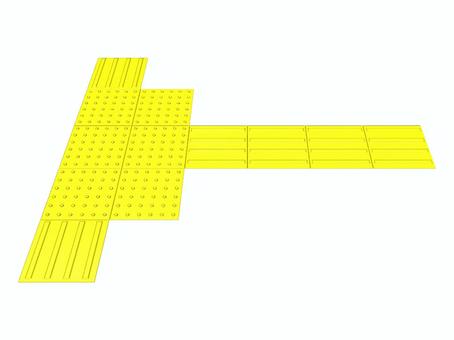 点字ブロック（誘導・線状、警告・点状） 点字ブロック,視覚障害,バリアフリー,誘導,線状,警告,点状,案内,安全,道路のイラスト素材