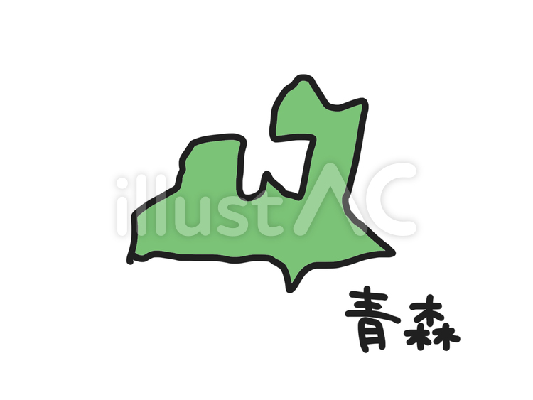 青森 シンプルのイラスト素材
