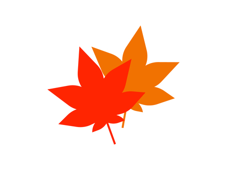 紅葉の葉っぱアイコン 紅葉,葉っぱ,秋,11月,10月,晩秋,植物,アイコン,2枚,木の葉のイラスト素材