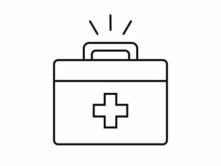救急箱のアイコン 救急箱,救急セット,アイコン,イメージ,薬,常備薬,薬箱,防災,防災グッズ,防災用品のイラスト素材