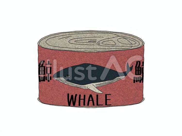 鯨の缶詰 鯨,くじら,クジラのイラスト素材