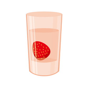 Strawberry wine, fruit wine, strawberry, glass, JPG, PNG and EPS