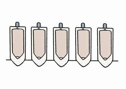 Illustration, toilet, urinals, men's restroom, 
