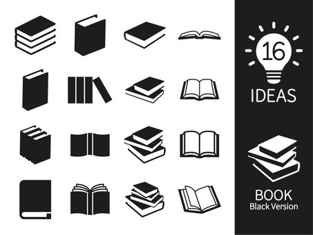 book icon set, هذا, دراسة, كتاب, JPG and PNG