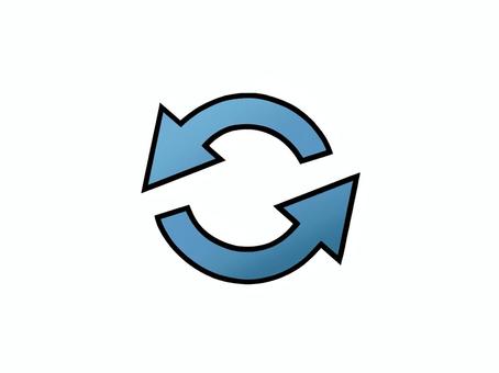 同じ所を回るイメージの矢印のアイコン 同じ所を回るイメージの矢印のアイコン 矢印,マーク,印,方角,リピート,丸い,繰り返し,方向,示す,一周のイラスト素材