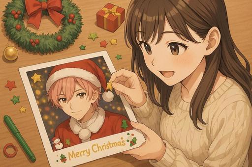 推し活クリスマス☆ブロマイドデコ