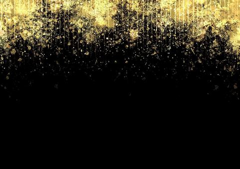 ゴージャス めでたいフレーム背景 背景,和風,フレーム,ゴールド,黒,金,金箔,黄金,ラグジュアリー,直線のイラスト素材