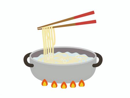 Boil the noodles, JPG, PNG and AI Boil the noodles, pot, chopsticks, pasta, JPG, PNG and AI
