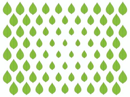 ＥＣＯマーク：葉っぱ敷き詰めＢ 葉っぱ,自然,植物,流線形,マーク,エコ,sdgs,環境保護,グリーン,癒しのイラスト素材