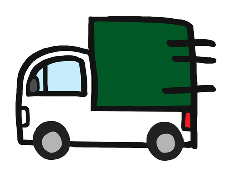 軽トラック 軽トラック 軽トラック,移動,配送,pop調,手描き,挿絵,ワンポイント,素材,商用可,無料のイラスト素材