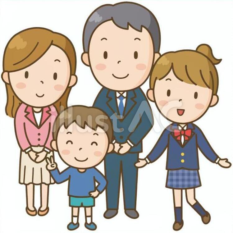 家族 家族,ファミリー,familyのイラスト素材
