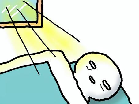 眠れなかった人 人,眠れない,睡眠不足,寝不足,疲労,不眠症,コミカル,オリジナル,シンプル,おもしろいのイラスト素材